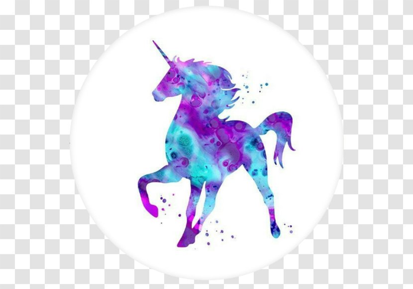 Unicorn Pegasus Fairy Tale - Watercolor Painting Transparent PNG