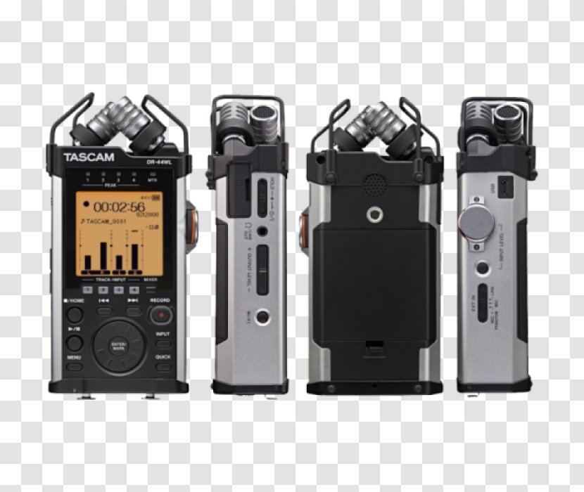Microphone Digital Audio Tascam DR-44WL Sound Recording And Reproduction - Zoom H4n Handy Recorder - Computer Network Card Plate Transparent PNG