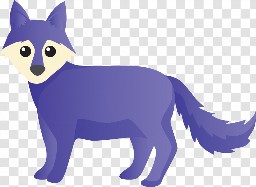 Cartoon Purple Animation Snout Tail Transparent PNG