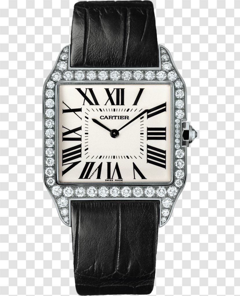 Cartier Santos Watch Tank Diamond - Strap Transparent PNG
