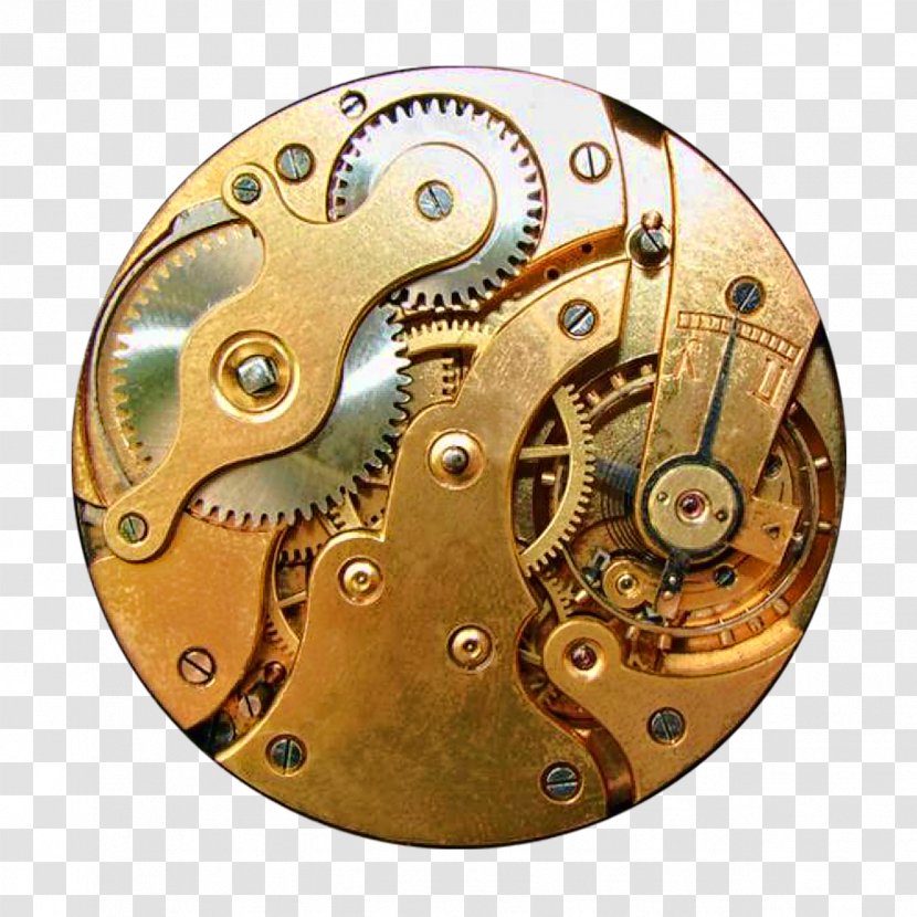 The Time Machine Steampunk Clock Gear Gothic Fashion - Metal Transparent PNG