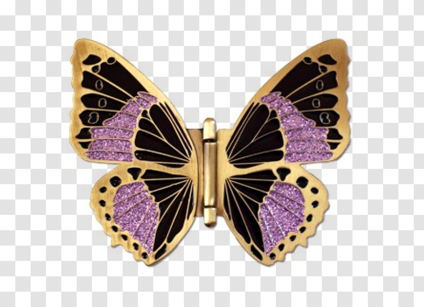 Brush-footed Butterflies Butterfly Moth Jewellery - Purple Transparent PNG