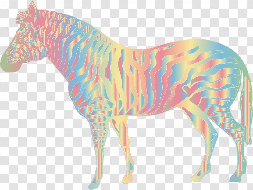 Horse Quagga Lion Zebra - Mustang - Pastel Transparent PNG