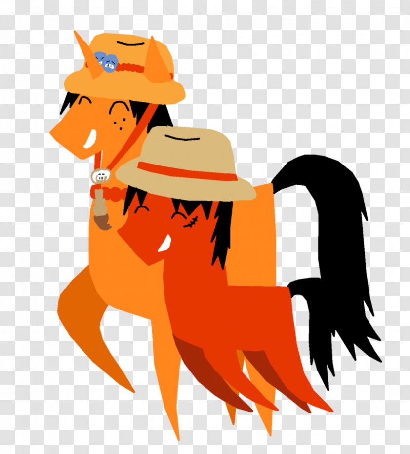 Pony Monkey D. Luffy Portgas Ace Princess Luna Usopp - Horse Transparent PNG