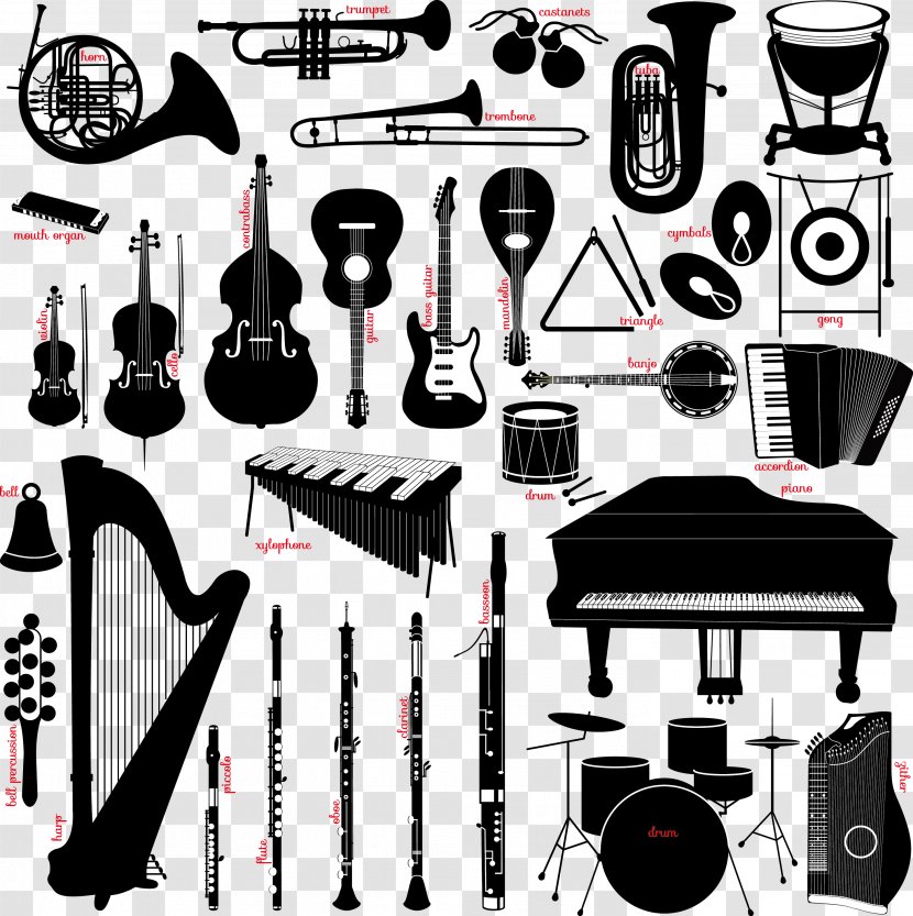 Musical Instrument Illustration - Tree - Instruments Transparent PNG