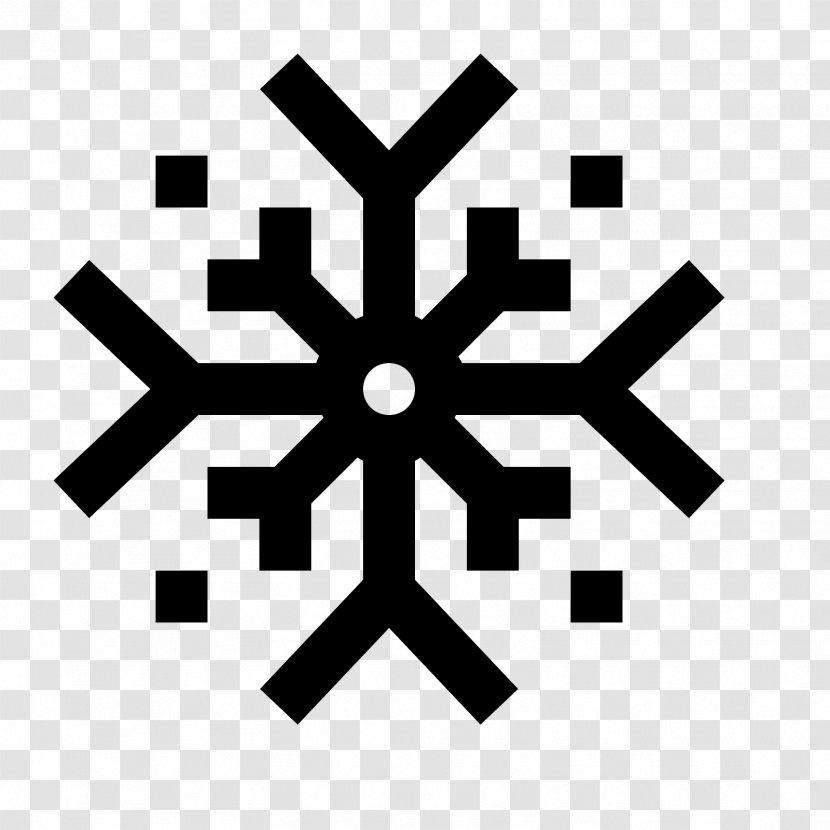 Snowflake - Ice Crystals - Black Transparent PNG