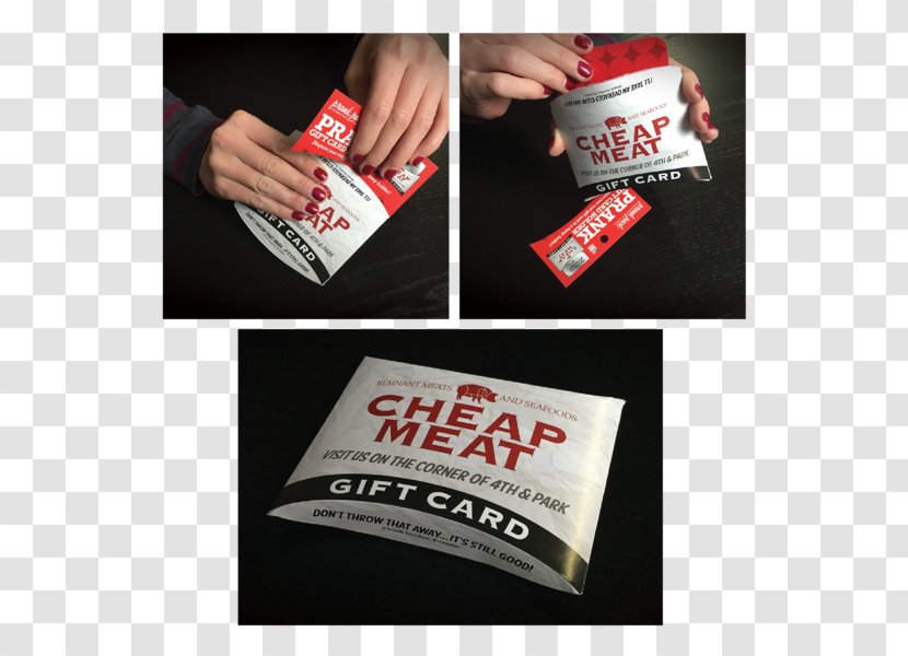 Gift Card Meat Font - Practical Joke - Frame Transparent PNG