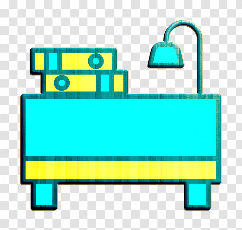 School Icon Desk Icon Furniture And Household Icon Transparent PNG