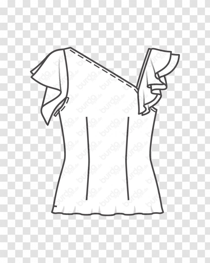 T-shirt Shoulder White Sleeve Dress - Outerwear - Interviewer Transparent PNG