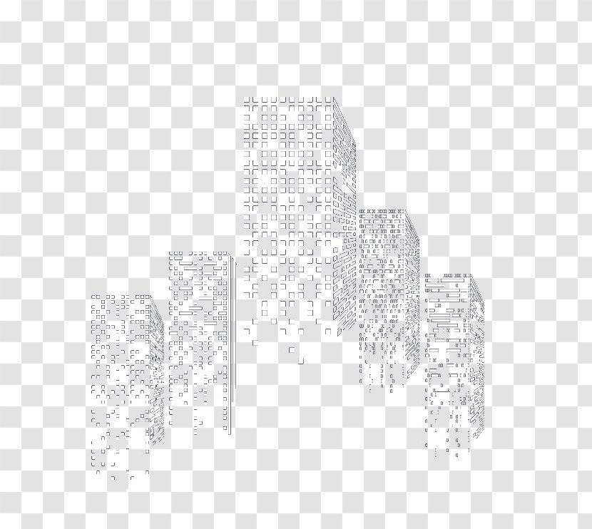 White Black Pattern - Triangle - Urban Building Design Transparent PNG