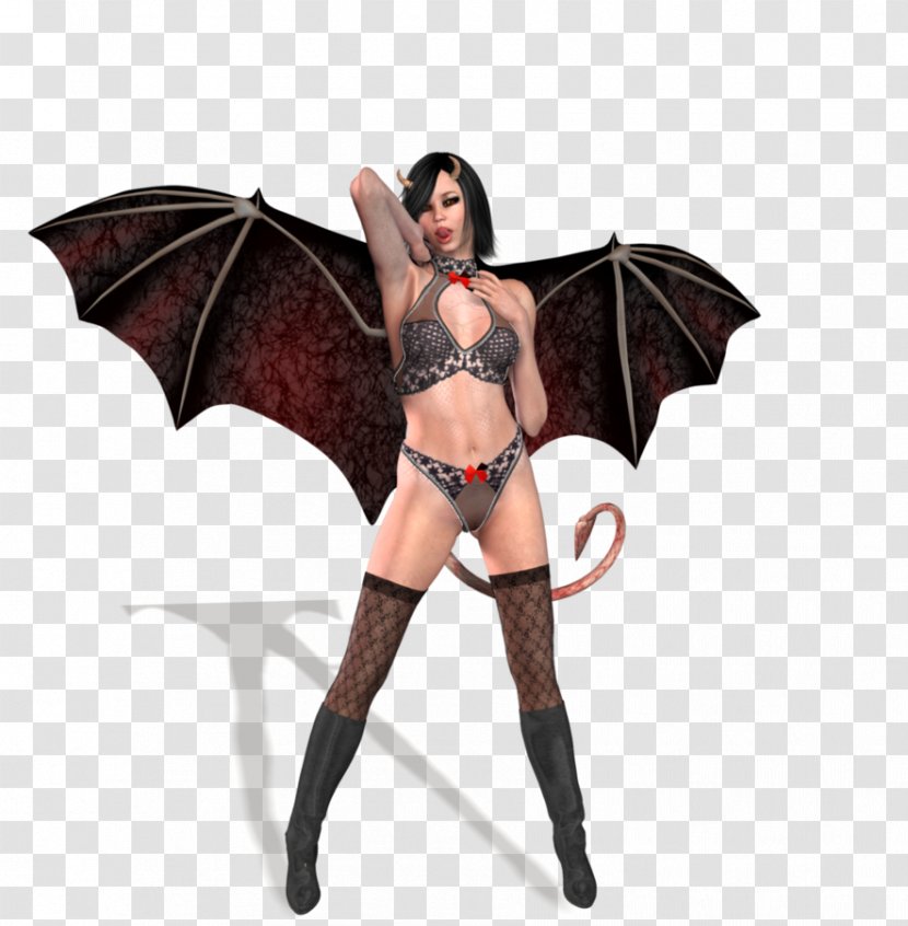 Succubus Demon DeviantArt Rendering - Silhouette Transparent PNG