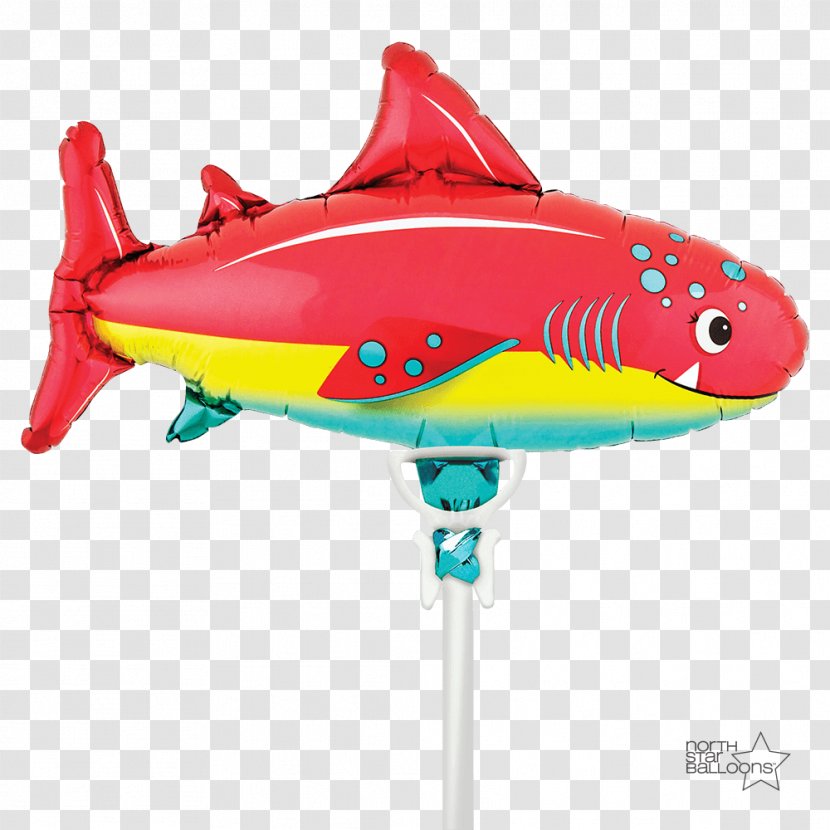 Unique Foil Circus Animal Baby Shower Balloon Shark Best Of British Helium - Red Transparent PNG
