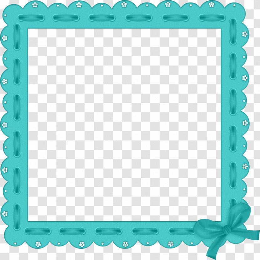 Clip Art Picture Frames Image GIF - Blue - Carre Transparent PNG