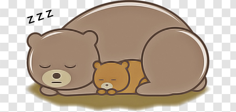 Cartoon Brown Bear Snout Bear Beaver Transparent PNG