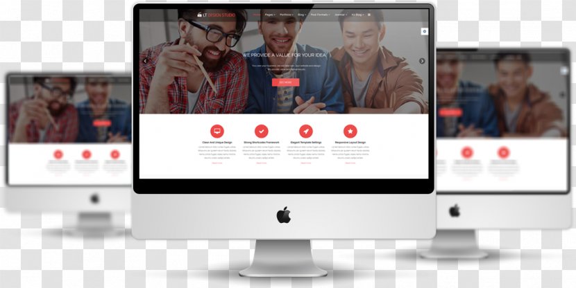 Responsive Web Design Hotel Template Bootstrap - Studio Transparent PNG