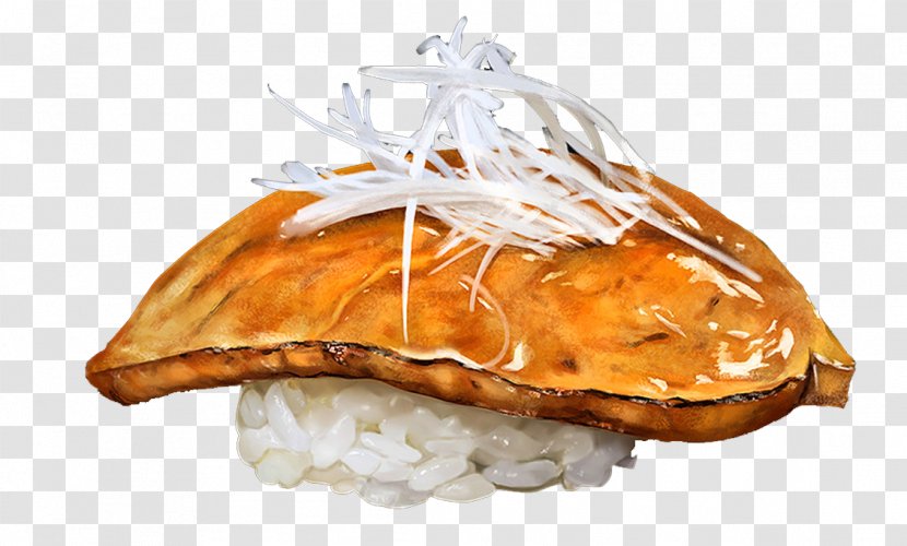 Eel Sushi Cooked Rice Dish - Hand-painted Transparent PNG