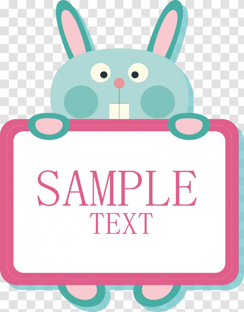 Rabbit - Product - Bunny Message Board Transparent PNG
