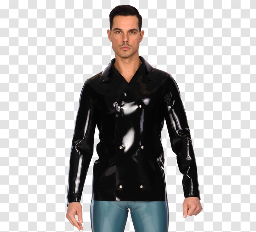 Leather Jacket Four Stars Shirt Coat - Heart Transparent PNG