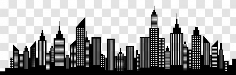 Skyline Silhouette Clip Art - Drawing Transparent PNG