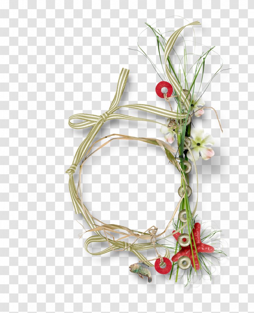 Clip Art - Flower - Ribbon Grass Ring Transparent PNG