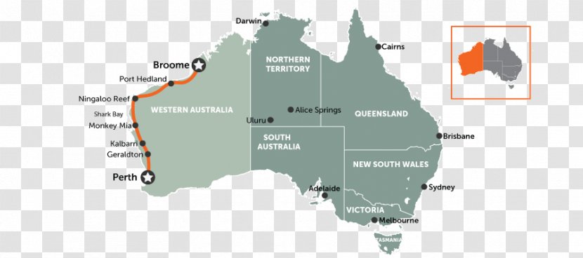 Sydney Darwin Uluru Map - Self-driving Travelling Transparent PNG