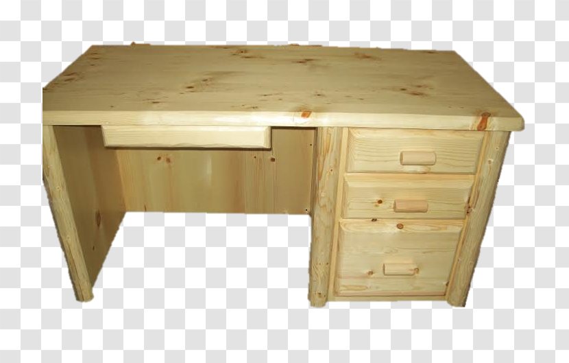 Desk Table Drawer Furniture Room - Log House Transparent PNG
