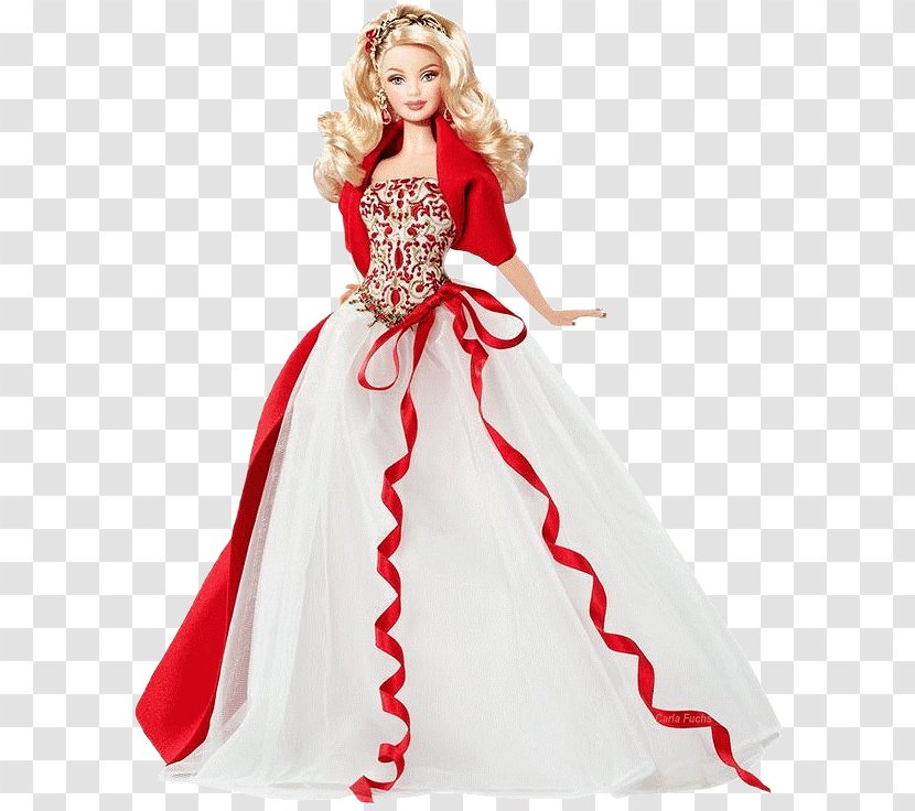 Barbie Doll Holiday Toy Dress - Gown Transparent PNG
