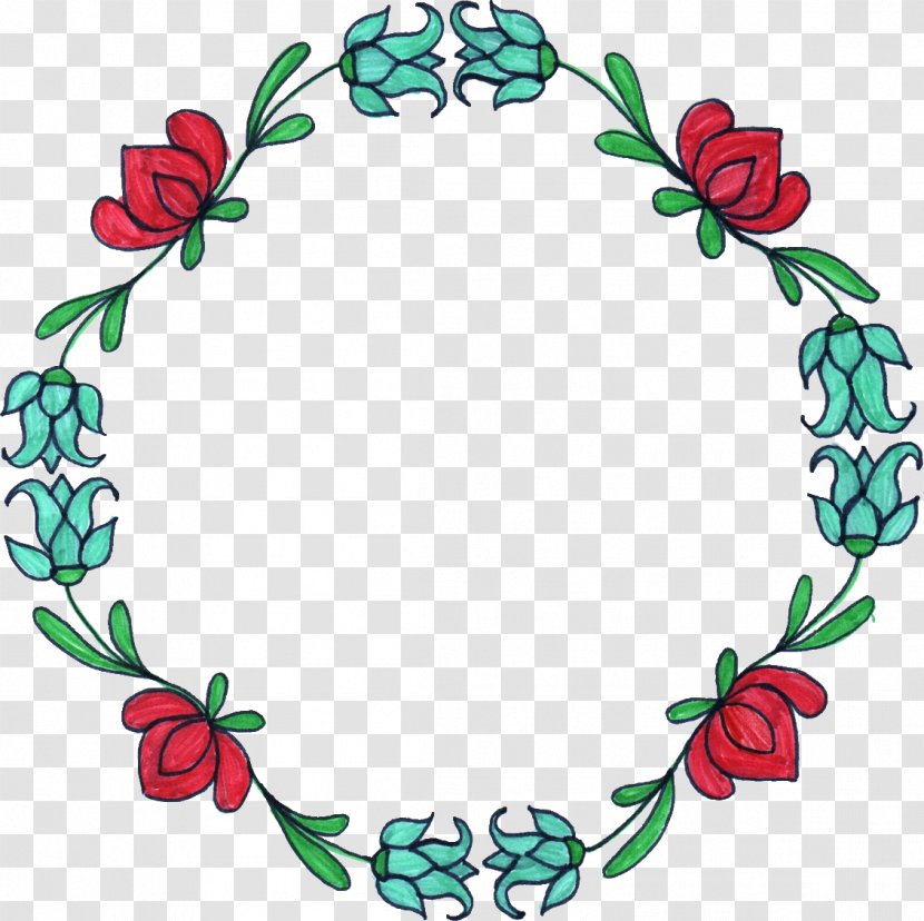 Flower Circle Floral Design Clip Art - Artwork - Frame Transparent PNG