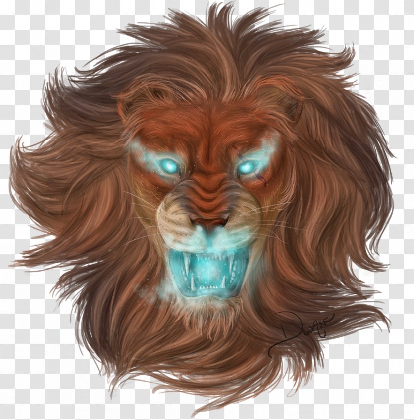 Snout Character Lion - Carnivoran - Watercolor Transparent PNG