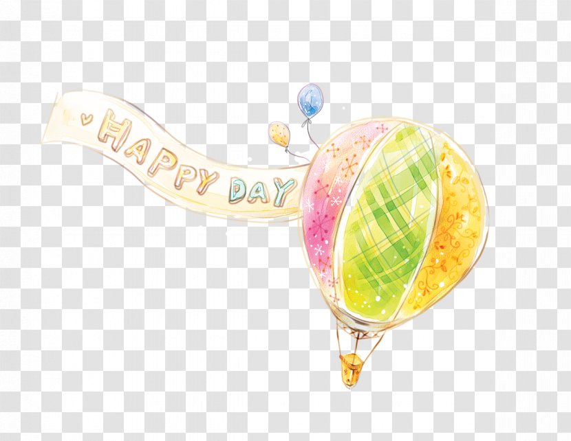 Balloon Watercolor Painting Designer - Ribbon - Happy Every Day Transparent PNG