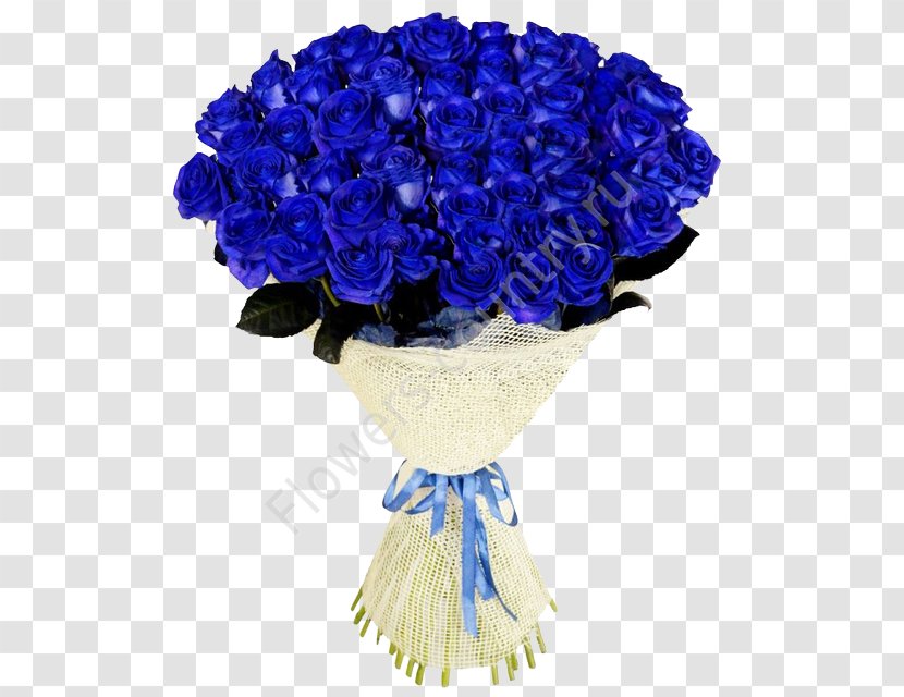 Blue Rose Garden Roses Flower Bouquet - Hydrangea Transparent PNG