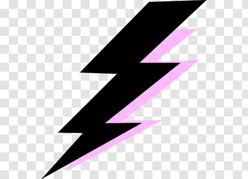 Clip Art Lightning Strike Openclipart Electricity - Pink - Robinson Thunder Transparent PNG