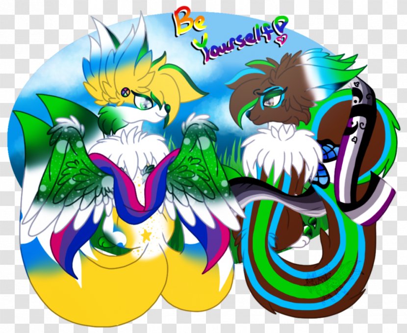 Illustration Clip Art Animal Legendary Creature - Mythical - Hetero Pride Badge Transparent PNG