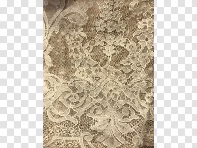 Lace Embroidery Brown - Beige Transparent PNG