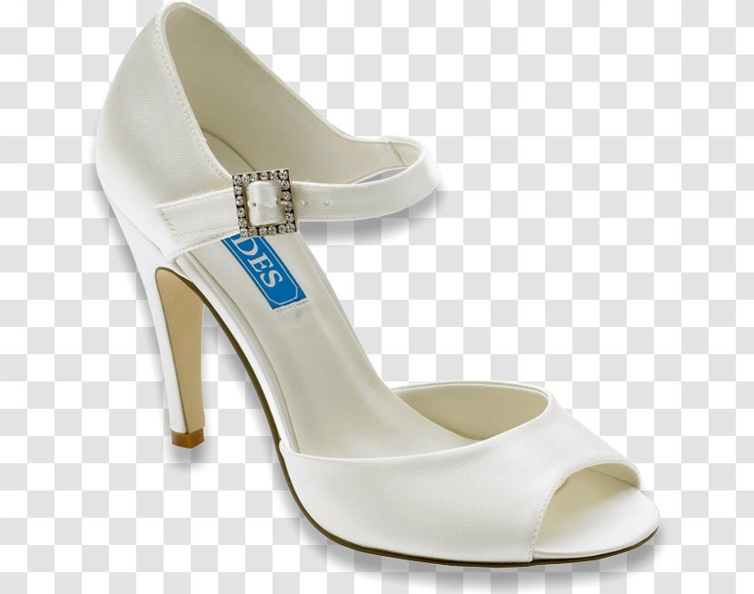 Shoe Sandal White Color Tock, LLC - Bridal - Bride Shoes Transparent PNG