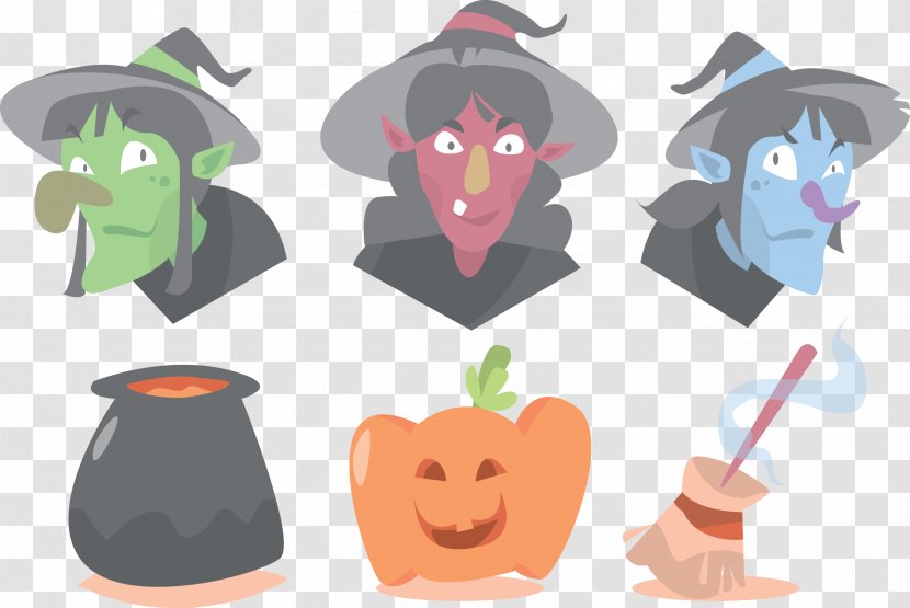 Halloween Witchcraft Illustration - Mammal - Vector Wizard Transparent PNG