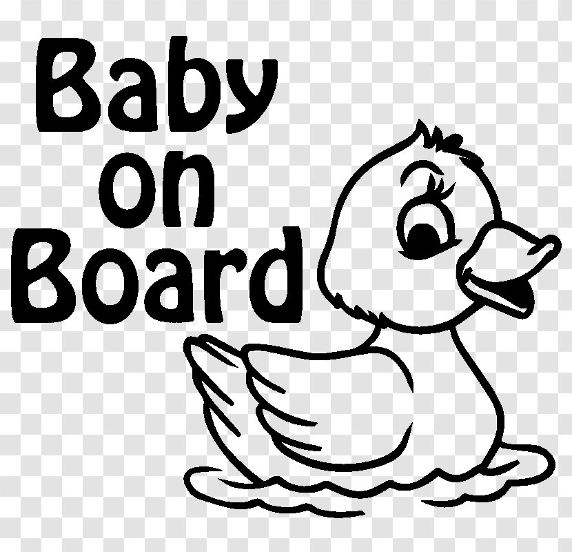 Infant Sticker Clip Art - Baby Shower - Duck Transparent PNG