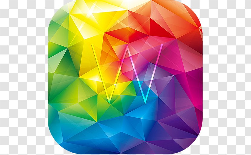Polygon Color Triangle Geometry - Ipad Bezel Highres Transparent PNG