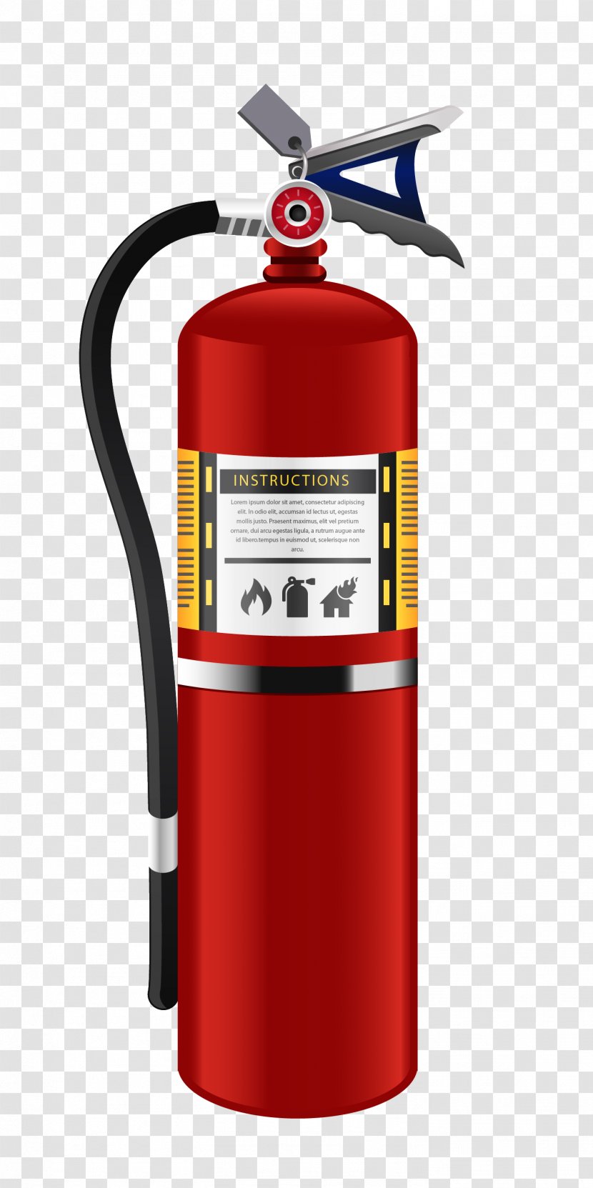 Fire Extinguisher Class - Product - Realistic Vector Material Transparent PNG