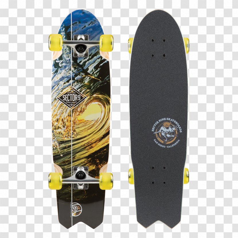 Skateboarding Sector 9 Longboard ABEC Scale - Skateboard Transparent PNG