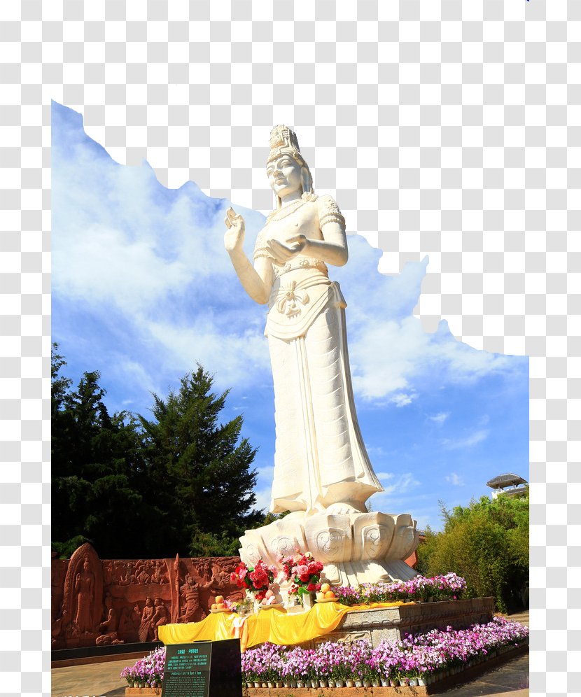 Statue Guanyin U5a18u5a18 - Goddess Sculpture Transparent PNG