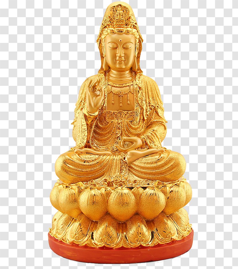 Guan Yin Of The South Sea Sanya Guanyin Buddharupa Buddhahood Nelumbo Nucifera - On Lotus Transparent PNG