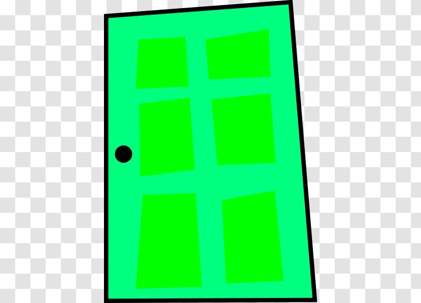 Window Door Animation Clip Art - Green - Front Clipart Transparent PNG