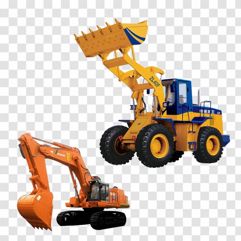 Heavy Equipment Architectural Engineering Machine Loader - Toy - All Types Of Cranes Transparent PNG