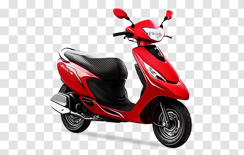 Scooter Red Vehicle Car Motorcycle - Moped Transparent PNG