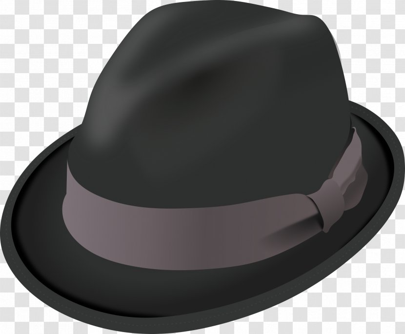 Fedora Trilby Hat Clip Art - Headgear Transparent PNG