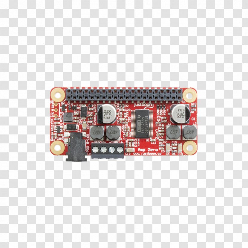 Raspberry Pi Audio Power Amplifier Digital-to-analog Converter General-purpose Input/output - Electronic Component - Analogue Transparent PNG