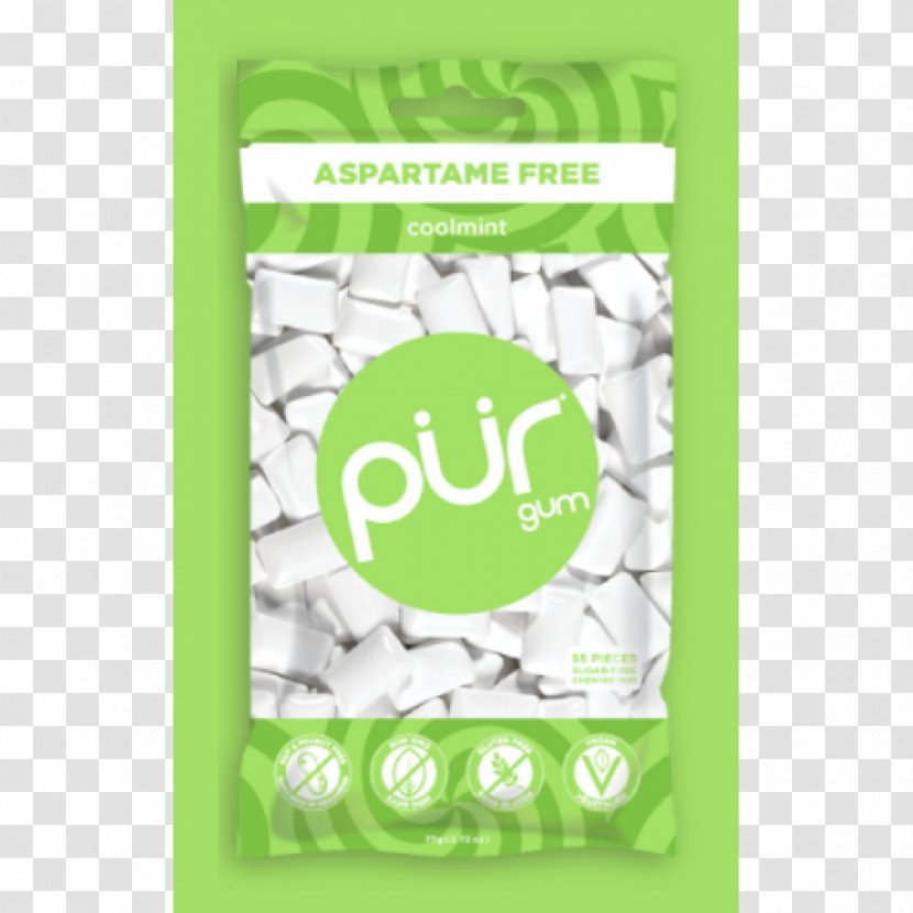 Chewing Gum Gummi Candy PÜR Aspartame Trident - Taste - Mint Transparent PNG