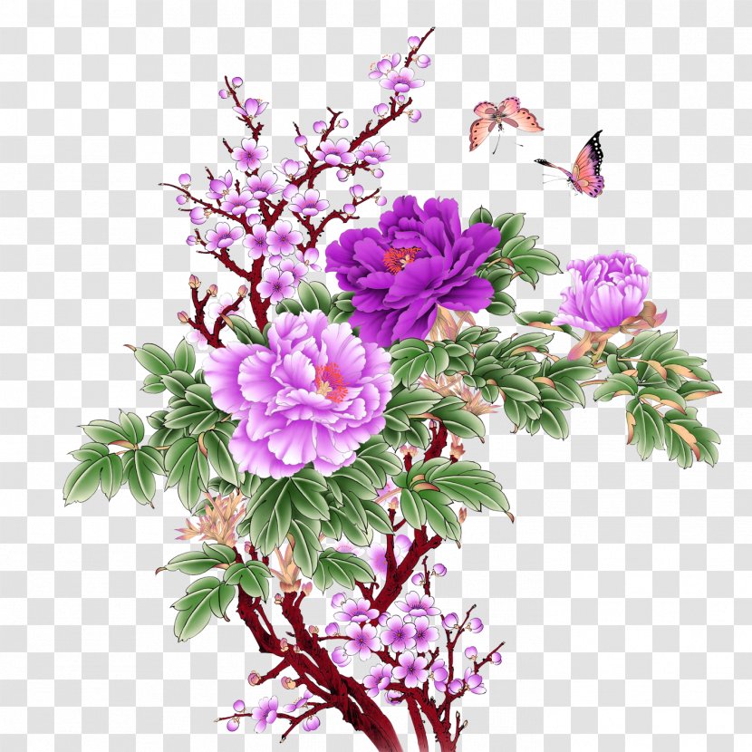 Hanoi Phxfa Quxfd Mudan District Flower - Violet - Flowers Transparent PNG