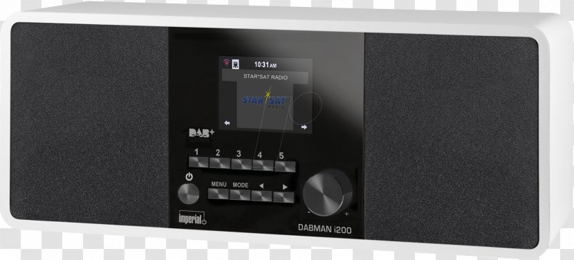 Imperial DABMAN I200 Internet Radio Digital FM Broadcasting - Dabman Transparent PNG